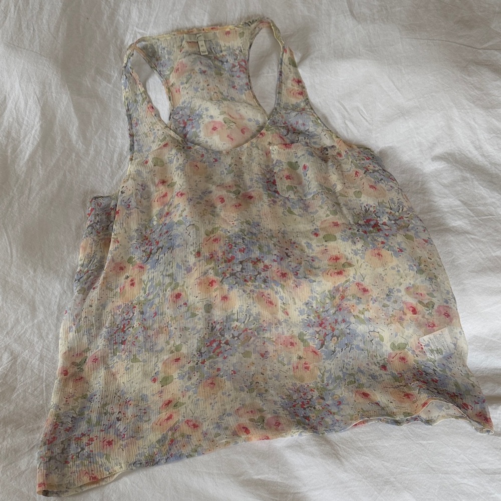 Floral Sleeveless Top
